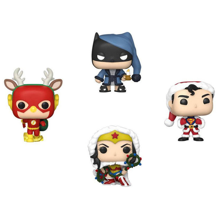 Pocket POP pack 4 figures DC Comics Tree Holiday Exclusive-1