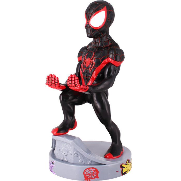 Marvel Spiderman Miles Morales figure clamping bracket Cable guy 21cm-0