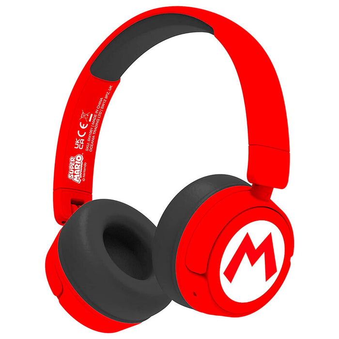 Super Mario Bros Logo wireless kids headphones-0