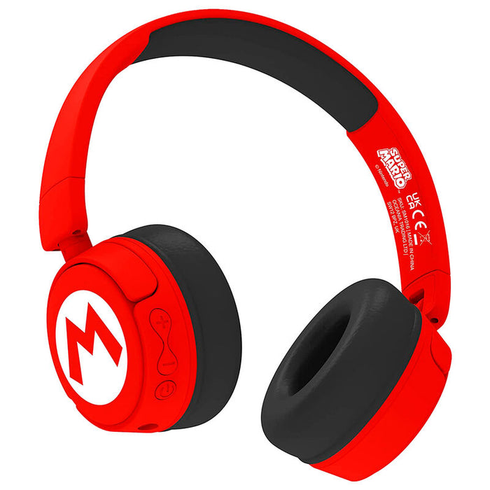 Super Mario Bros Logo wireless kids headphones-3