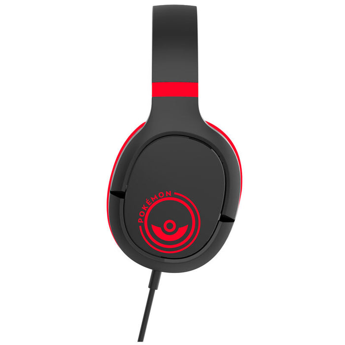 Pokemon Pokeball Black and Red gaming headphones-2