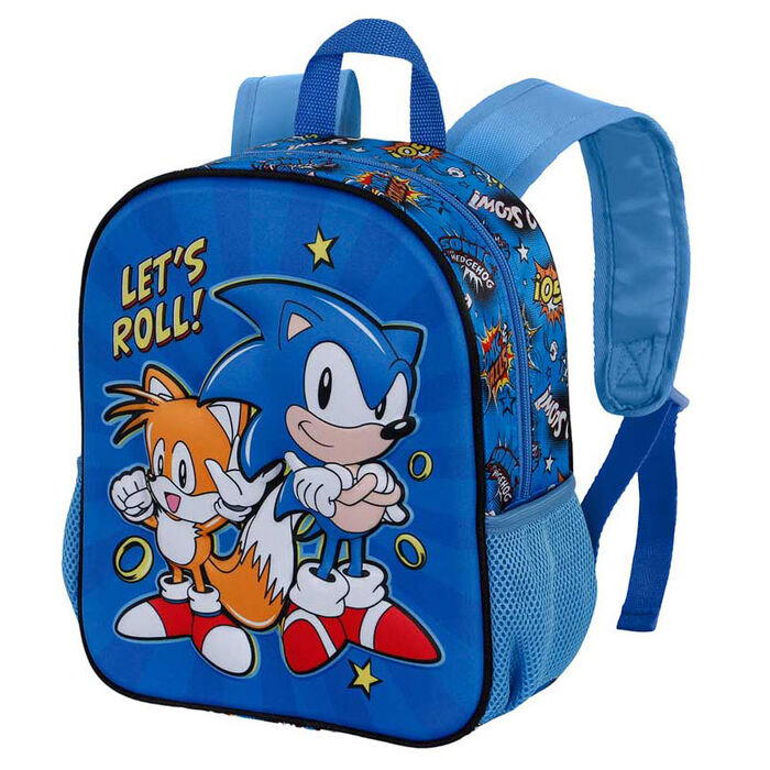 Sonic The Hedgehog Lets Roll 3D backpack 31cm-2