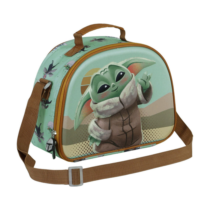 Star Wars The Mandalorian Grogu Say Hi 3D lunch bag-1