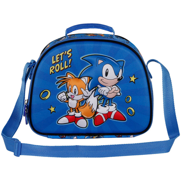 Sonic The Hedgehog Lets Roll 3D lunch bag-0