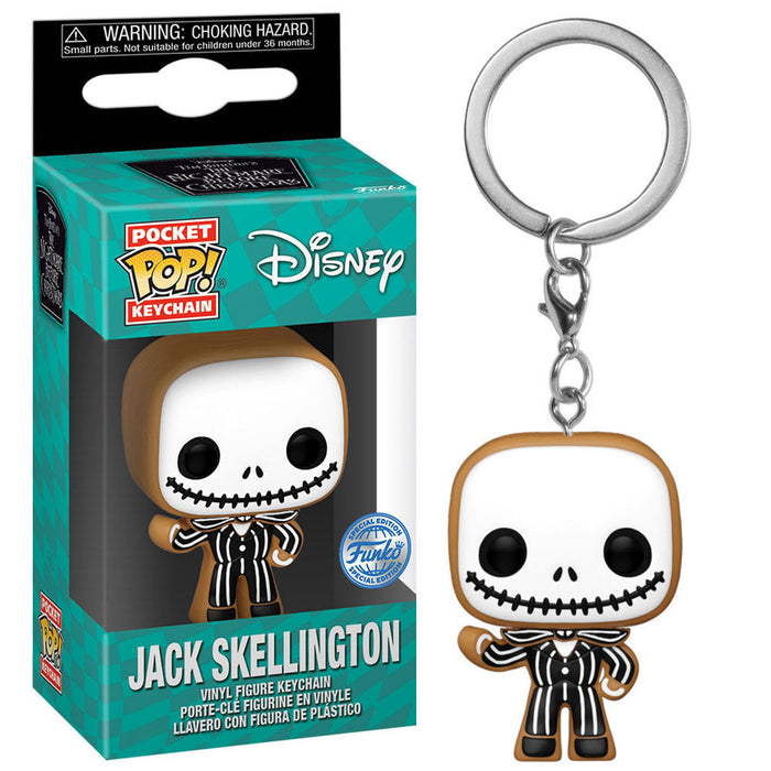 Pocket POP Keychain Disney Nightmare Before Christmas Jack Skellington Gingerbread Exclusive-2