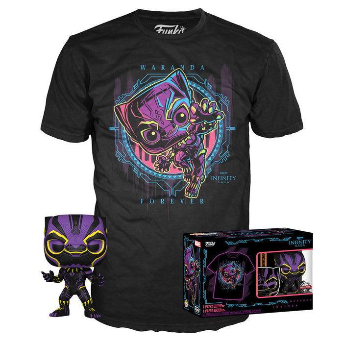 Set figure POP & Tee Marvel Wakanda Forever Black Panther Exclusive-0