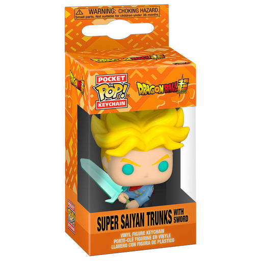 Pocket POP Keychain Dragon Ball Super Saiyan Trunks with Sword-0