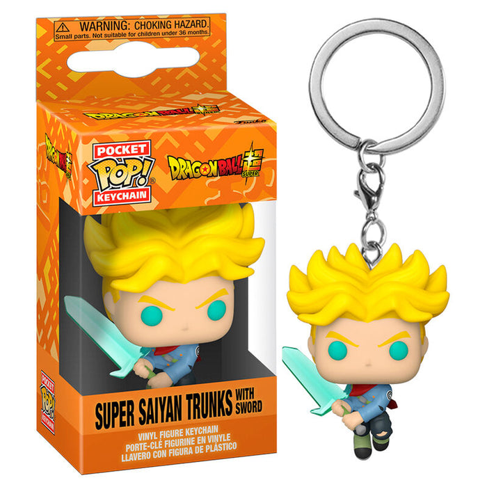 Pocket POP Keychain Dragon Ball Super Saiyan Trunks with Sword-2