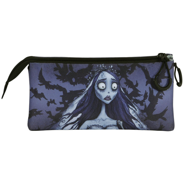 The Corpse Bride Emily triple pencil case-0