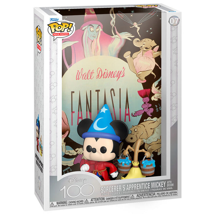 POP figure Movie Poster Disney 100th Fantasia Sorcerer s Apprentice Mickey-0