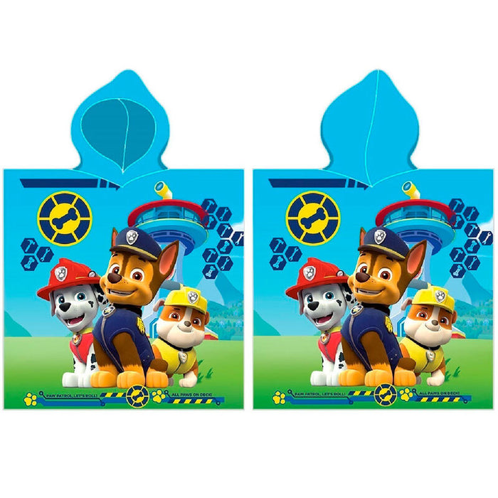 Paw Patrol microfibre poncho towel-0