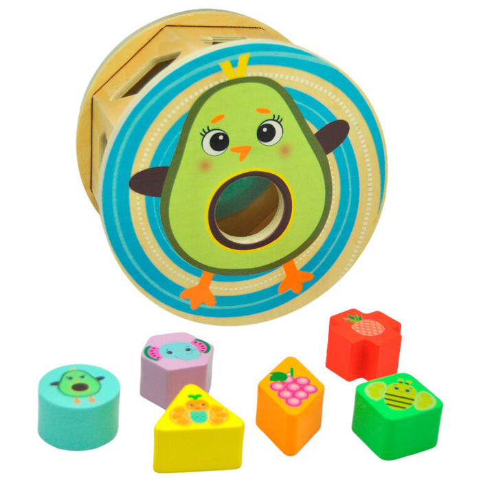 Frootimals Miss Pio Chickicado wheel shape sorter-2