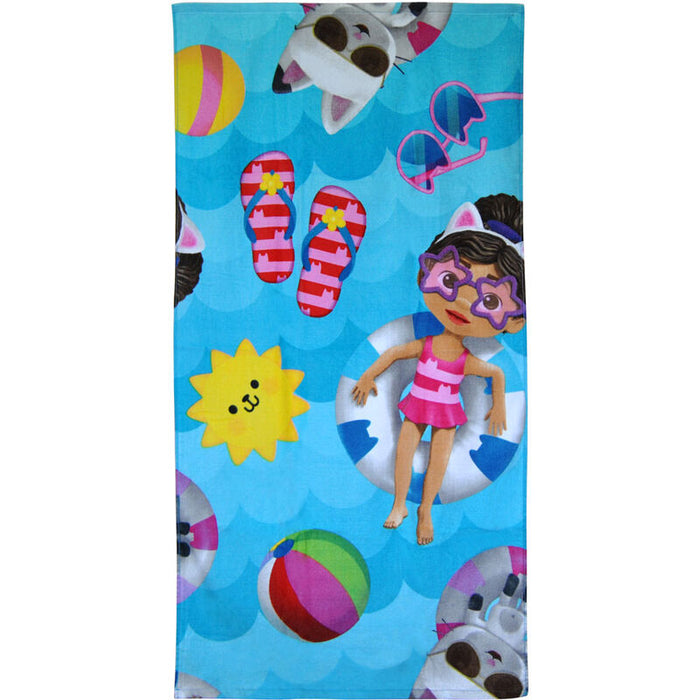Gabbys Dollhouse cotton beach towel-0