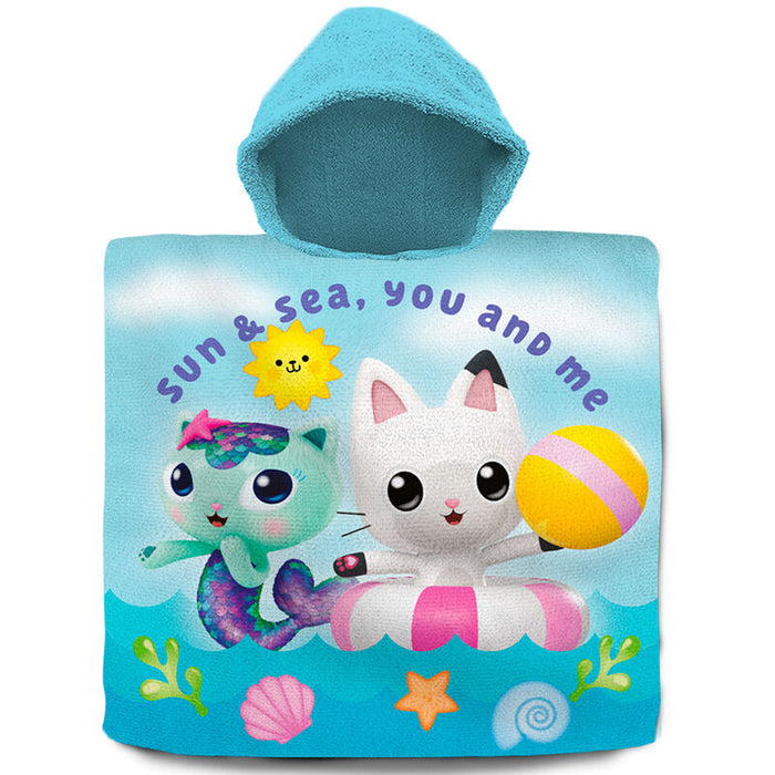 Gabbys Dollhouse cotton poncho towel-0