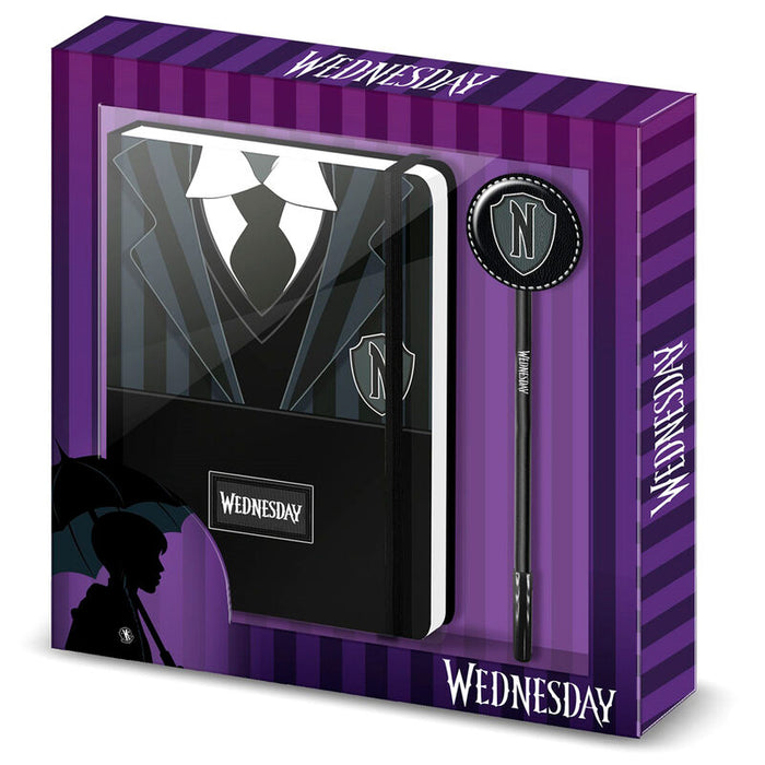 Wednesday Uniform diary + pen set-0