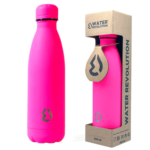 Water Revolution Fluor Pink water bottle 500ml-1