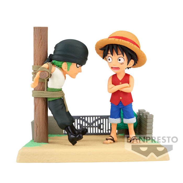 One Piece Log Stories Monkey D Luffy & Roronoa Zoro figure 7cm-0