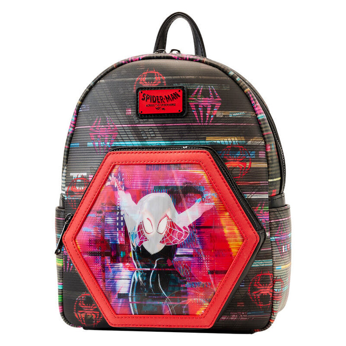 Loungefly Marvel Spiderman Across the Spider-Verse Lenticular backpack 27cm-1