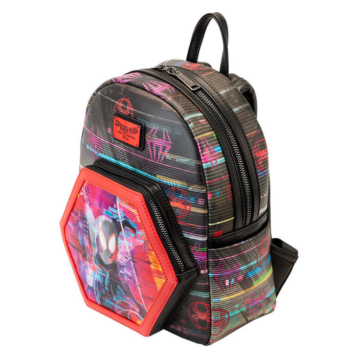 Loungefly Marvel Spiderman Across the Spider-Verse Lenticular backpack 27cm-3