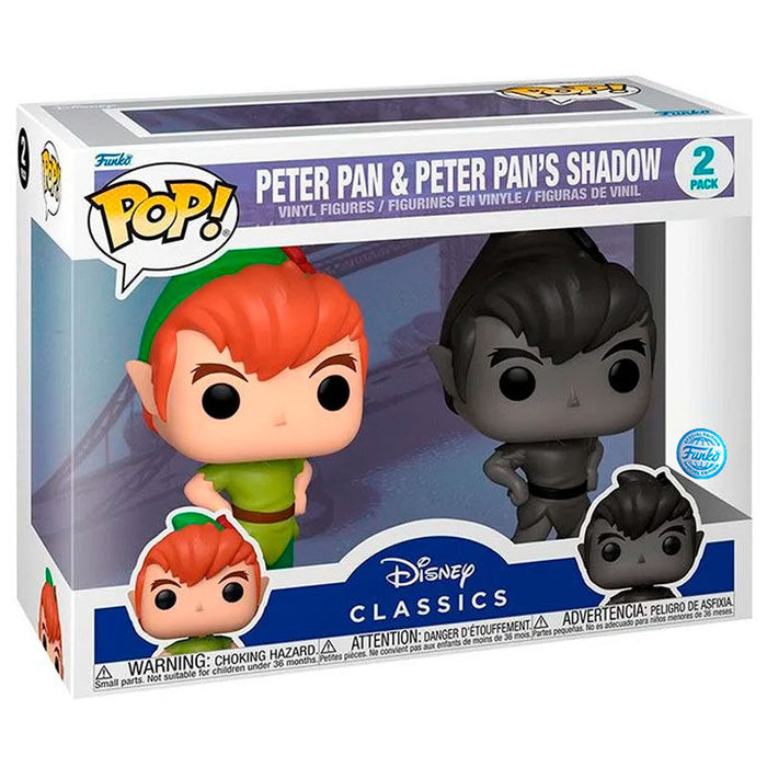 POP pack 2 figures Disney Peter Pan - Peter Pan & Peter Pans Shadow Exclusive-0