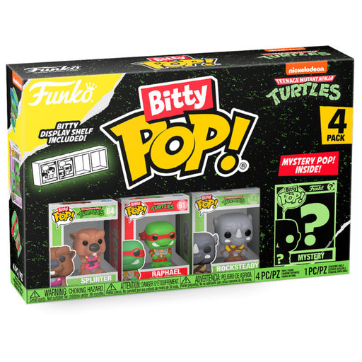 Blister 4 figures Bitty POP Teenage Mutant Ninja Turtles Splinter-0