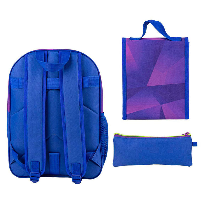 Sonic Prime pencil case + lunch box + backpack 42cm-0