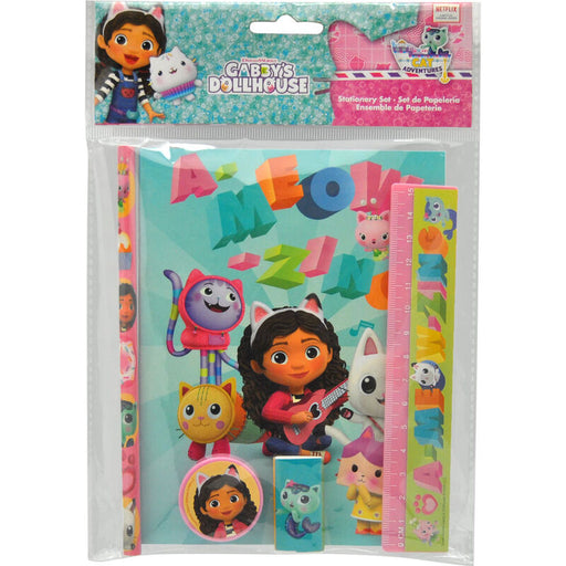 Gabbys Dollhouse stationery set 5pcs-0