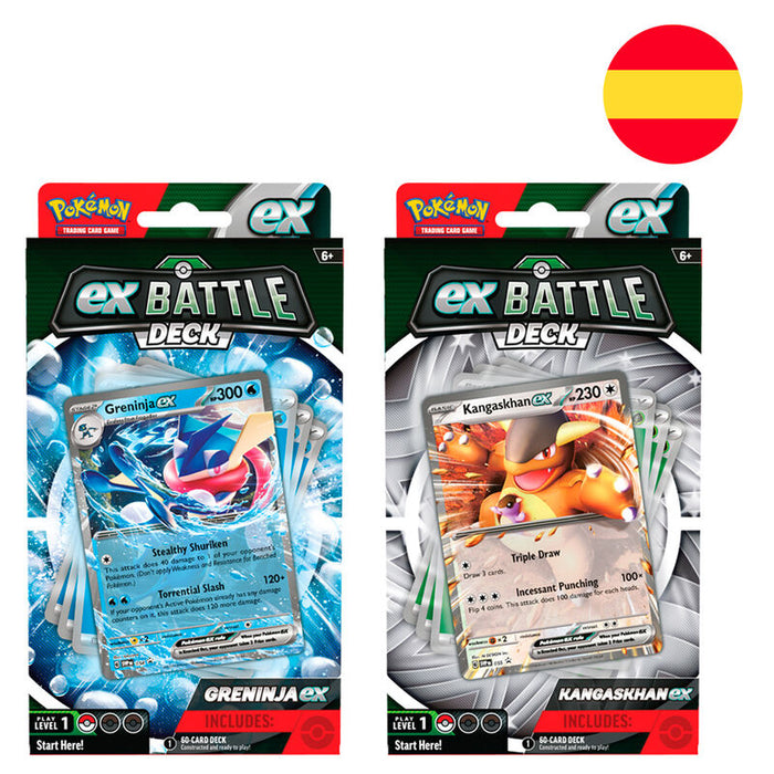 Spanish Pokemon Greninja & Kangaskhan deck collectible card game-1