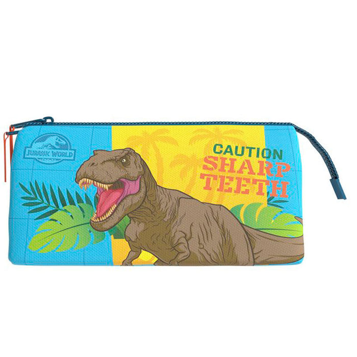 Jurassic World pencil case triple-1