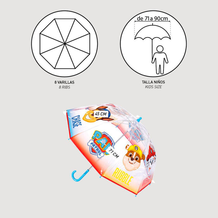 Paw Patrol bubble manual umbrella 45cm-4