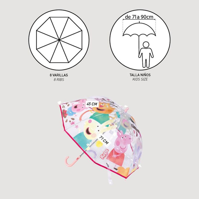 Peppa Pig bubble manual umbrella 45cm-3