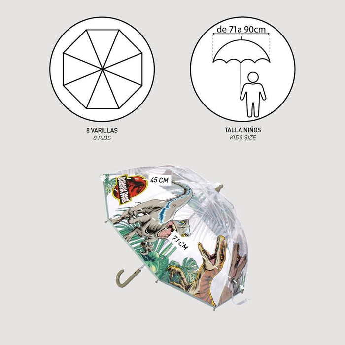 Jurassic Park bubble manual umbrella 45cm-4