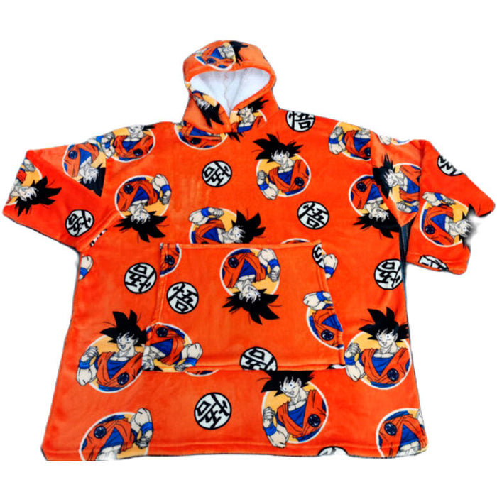 Dragon Ball oversize sweatshirt coat kids coral-0