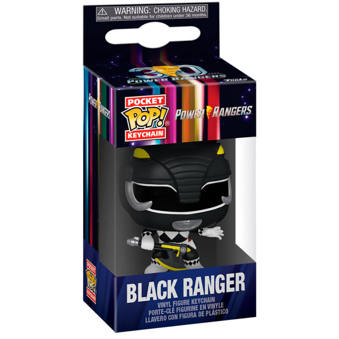 Pocket POP Keychain Power Rangers 30th Anniversary Black Ranger-1