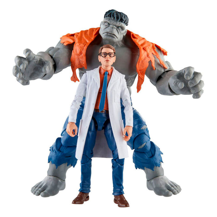 Marvel Avengers Beyond Earths Mightiest Gray Hulk & Dr. Bruce Banner figures 15cm-6