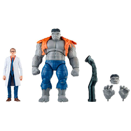 Marvel Avengers Beyond Earths Mightiest Gray Hulk & Dr. Bruce Banner figures 15cm-0