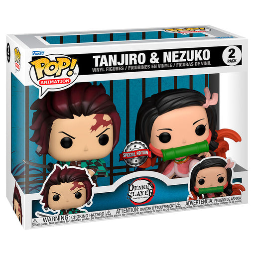 POP pack 2 figures Demon Slayer Kimetsu no Yaiba Tanjiro & Nezuko Exclusive-0