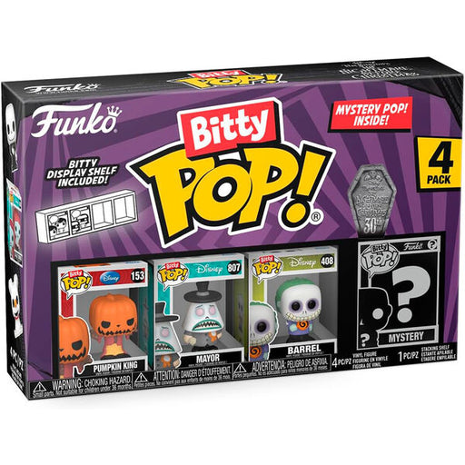 Blister 4 figures Bitty POP Disney Nightmare Before Christmas Pumpkin King-0
