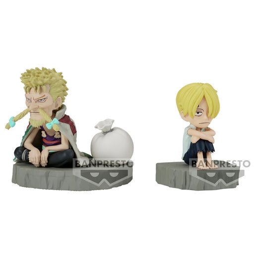 One Piece World Collectable Stories Sanji & Zeff figure 6cm-0