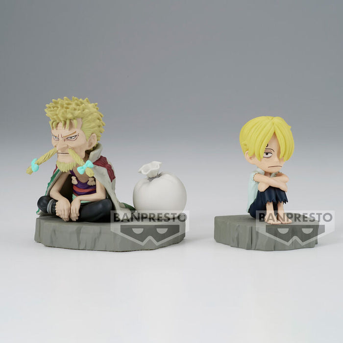 One Piece World Collectable Stories Sanji & Zeff figure 6cm-1