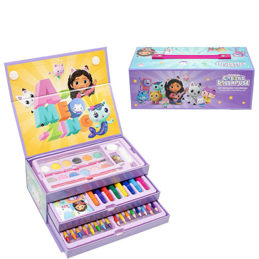 Gabbys Dolls House Colouring stationery case-1