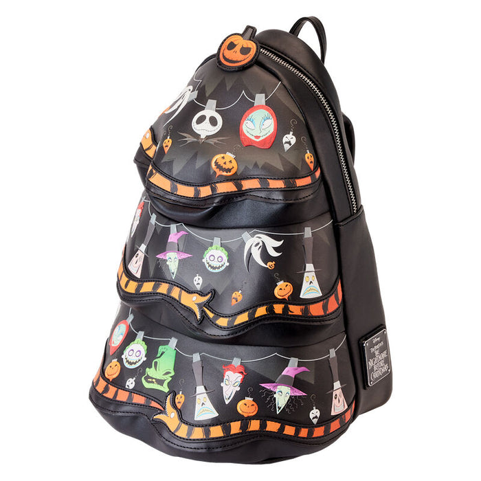 Loungefly Disney Nightmare Before Christmas Tree String Lights Glow backpack 33cm-2