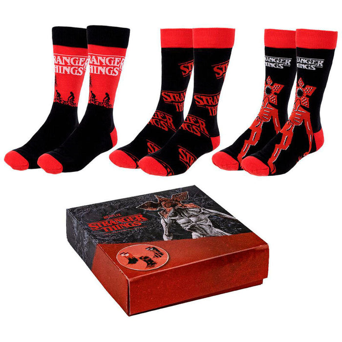 Stranger Things pack 3 adult socks-0