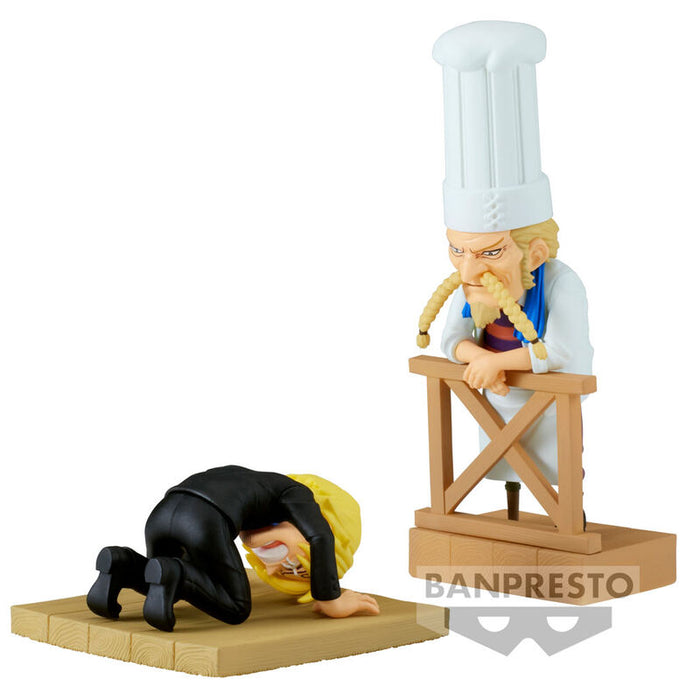One Piece WCF Log Series Sanji & Zeff 2 world collectable figure 8cm-0