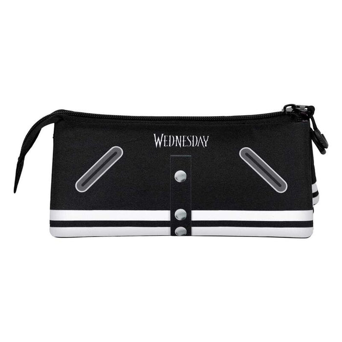 Wednesday Varsity triple pencil case-0