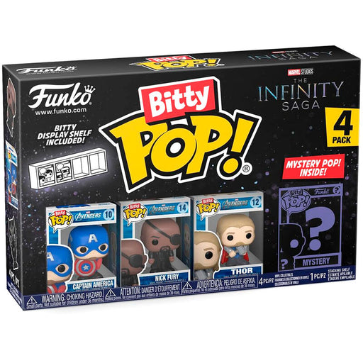 Blister 4 figures Bitty POP Marvel The Infinity Saga Captain America-0
