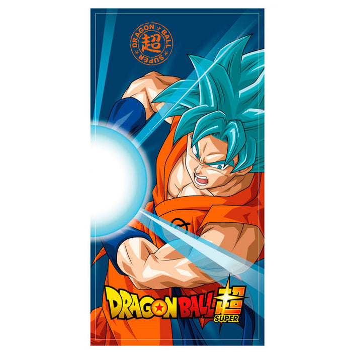Dragon Ball Super Goku Super Saiyan Blue cotton beach towel-0