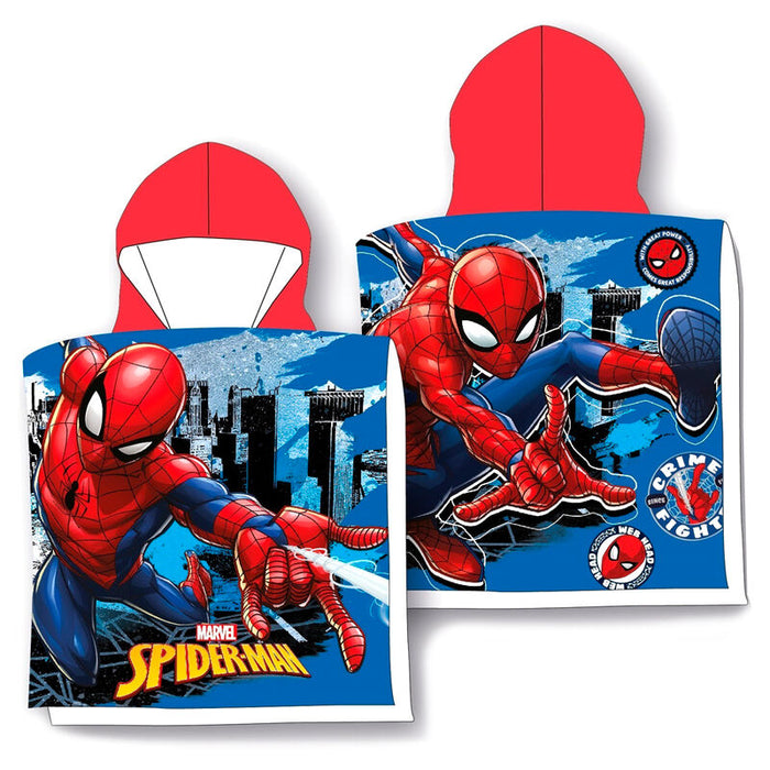 Marvel Spiderman microfibre poncho towel-0