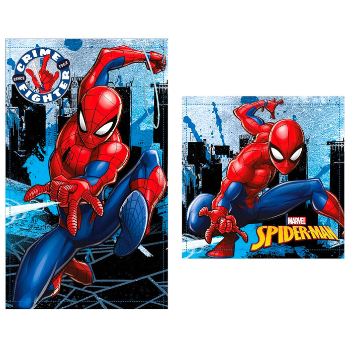 Marvel Spiderman set 2 cotton bath towels-0