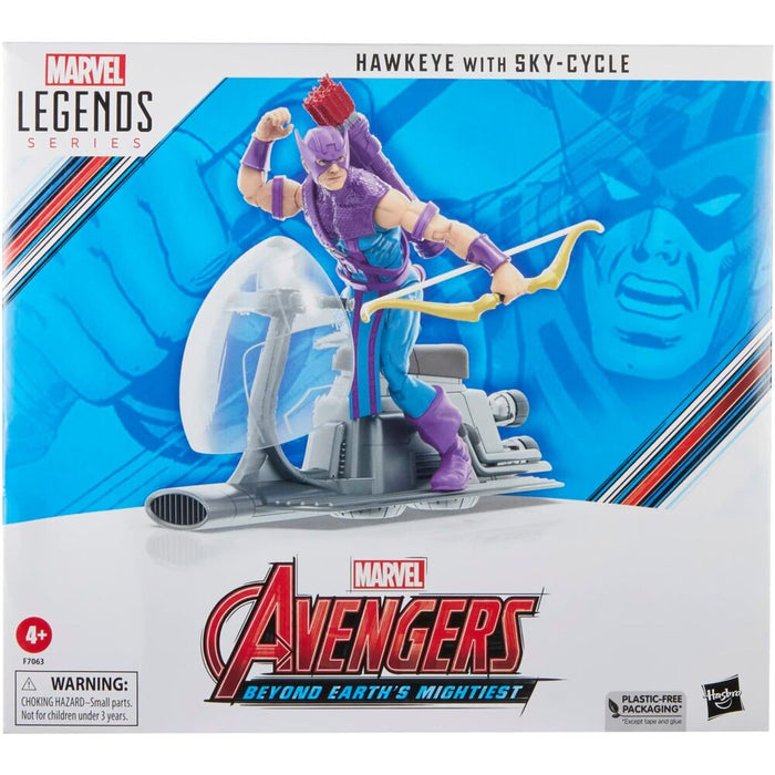 Marvel Avengers Beyond Earths Mightiest Hawkeye with Sky-Cycle figure 15cm-9